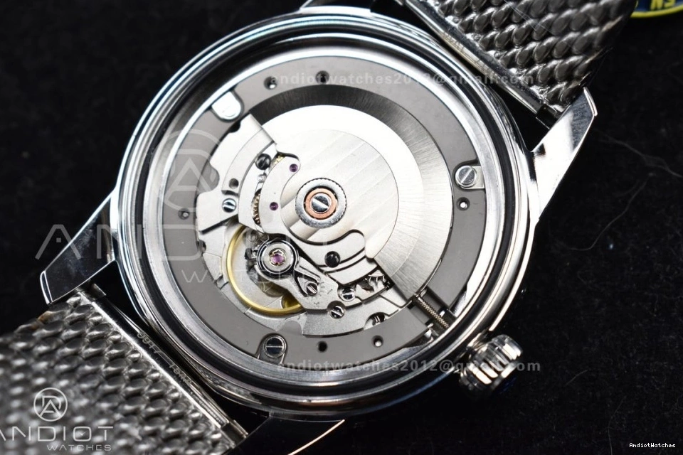 Dial 42mm SS Ceramic SS Blue Heritage Fashionable Bezel BLSF Mesh Bracelet 1169 Blue SuperOcean II on A 0402